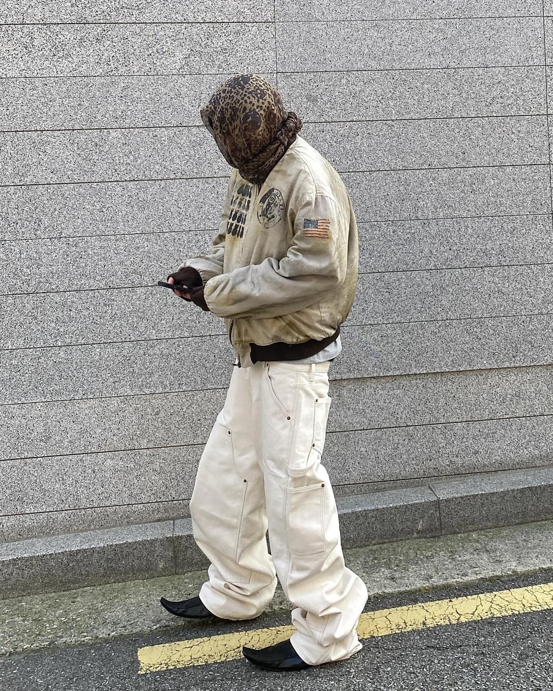 언더마이카 퓨어 하드스톤  카펜터 팬츠 아이보리 - 24FW 상품이미지1