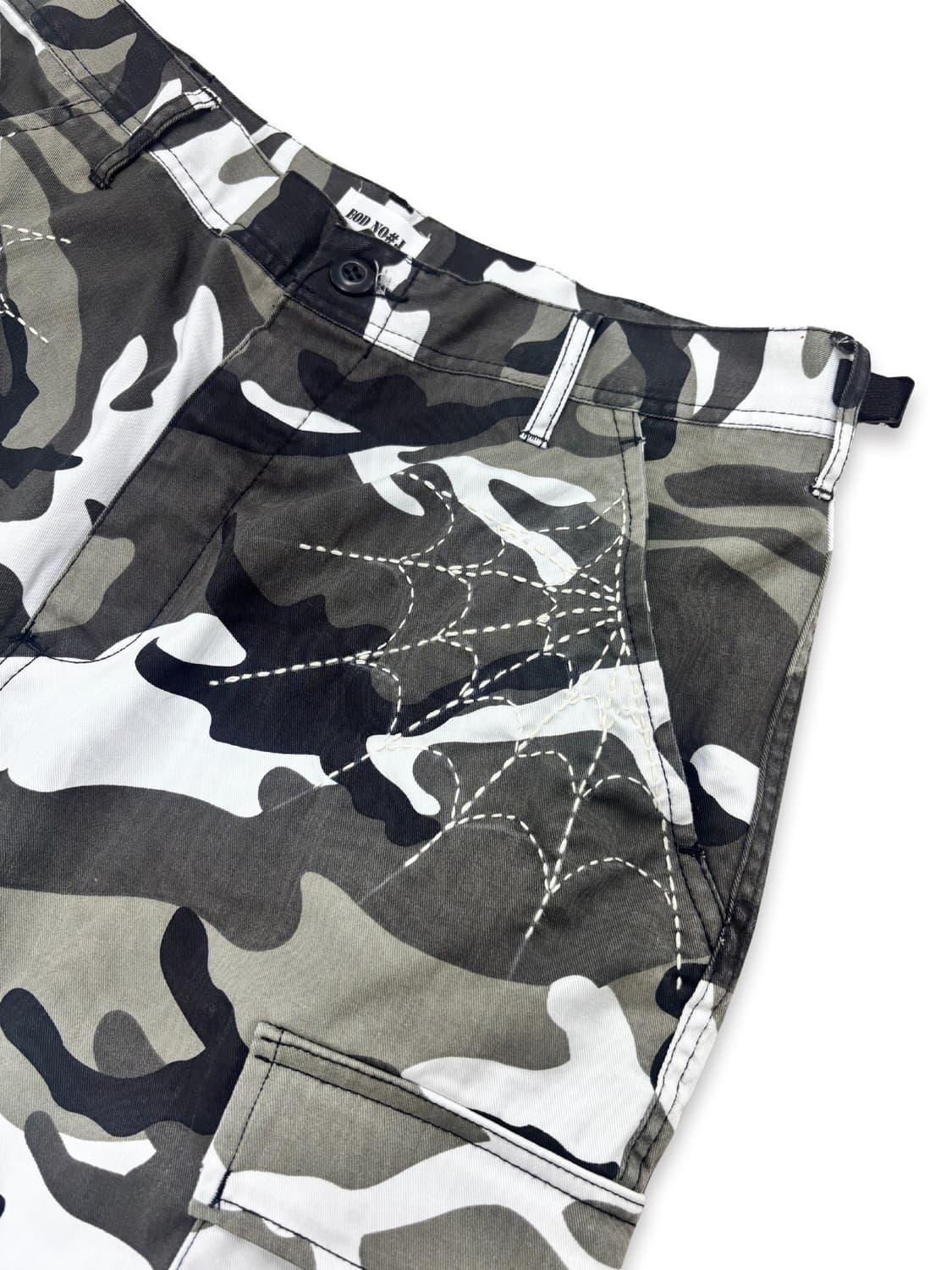 Distressed Sashiko Snow camo Bermuda _ 0 상품이미지4