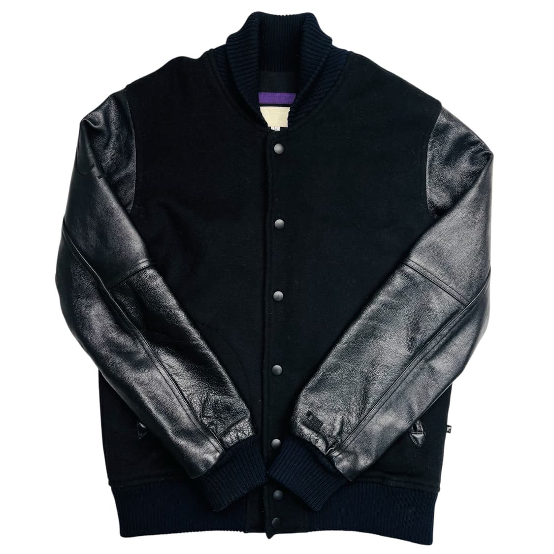 일본 빈티지 스페이드 음각 울 레더 바시티 자켓 L 상품이미지1