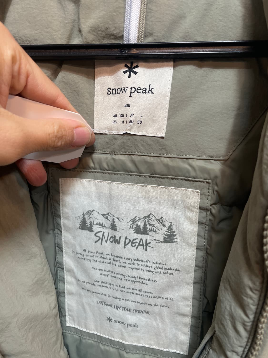 스노우피크 경량 패딩 상품이미지8