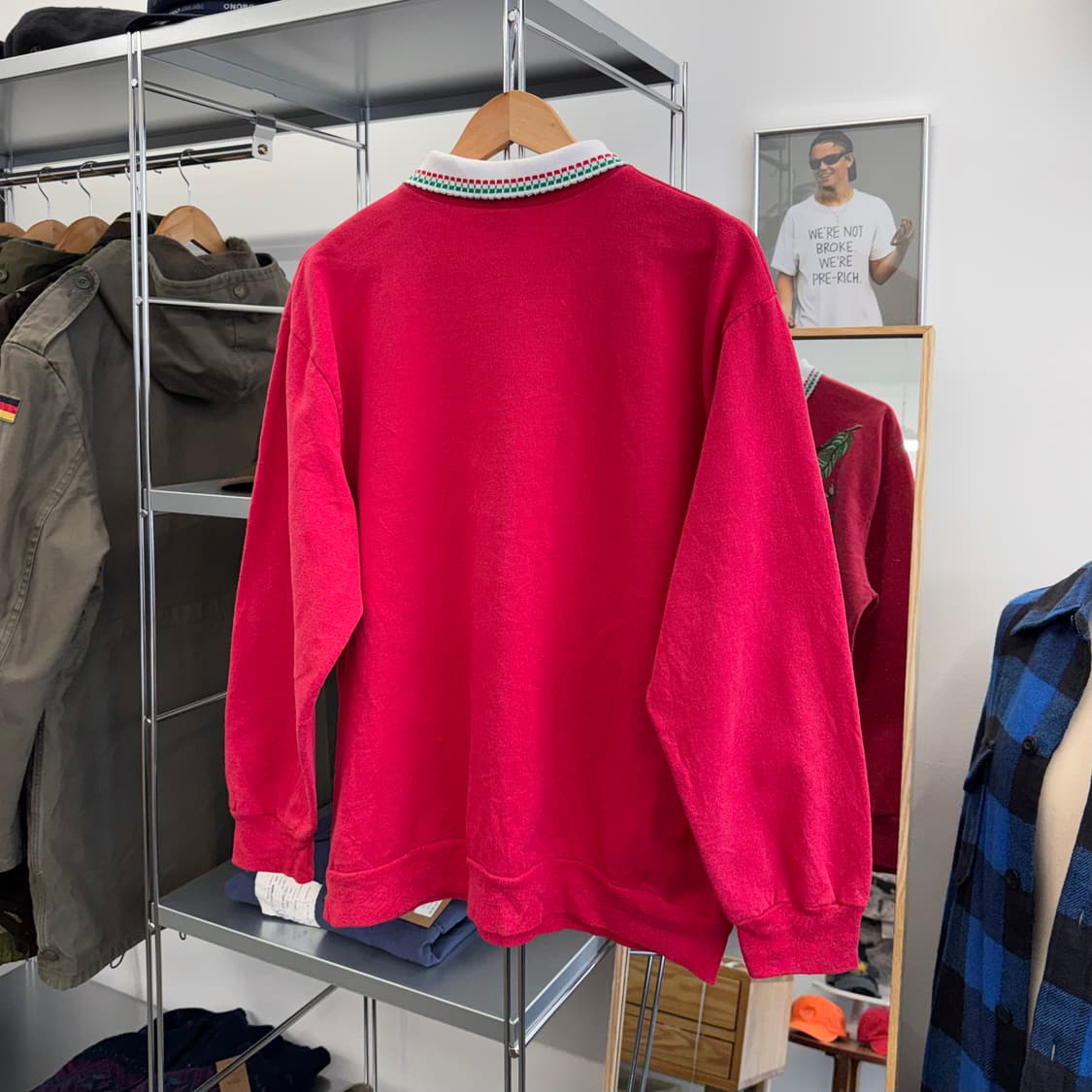 90s 빈티지 강아지 스웻셔츠 맨투맨 (L)   상품이미지4