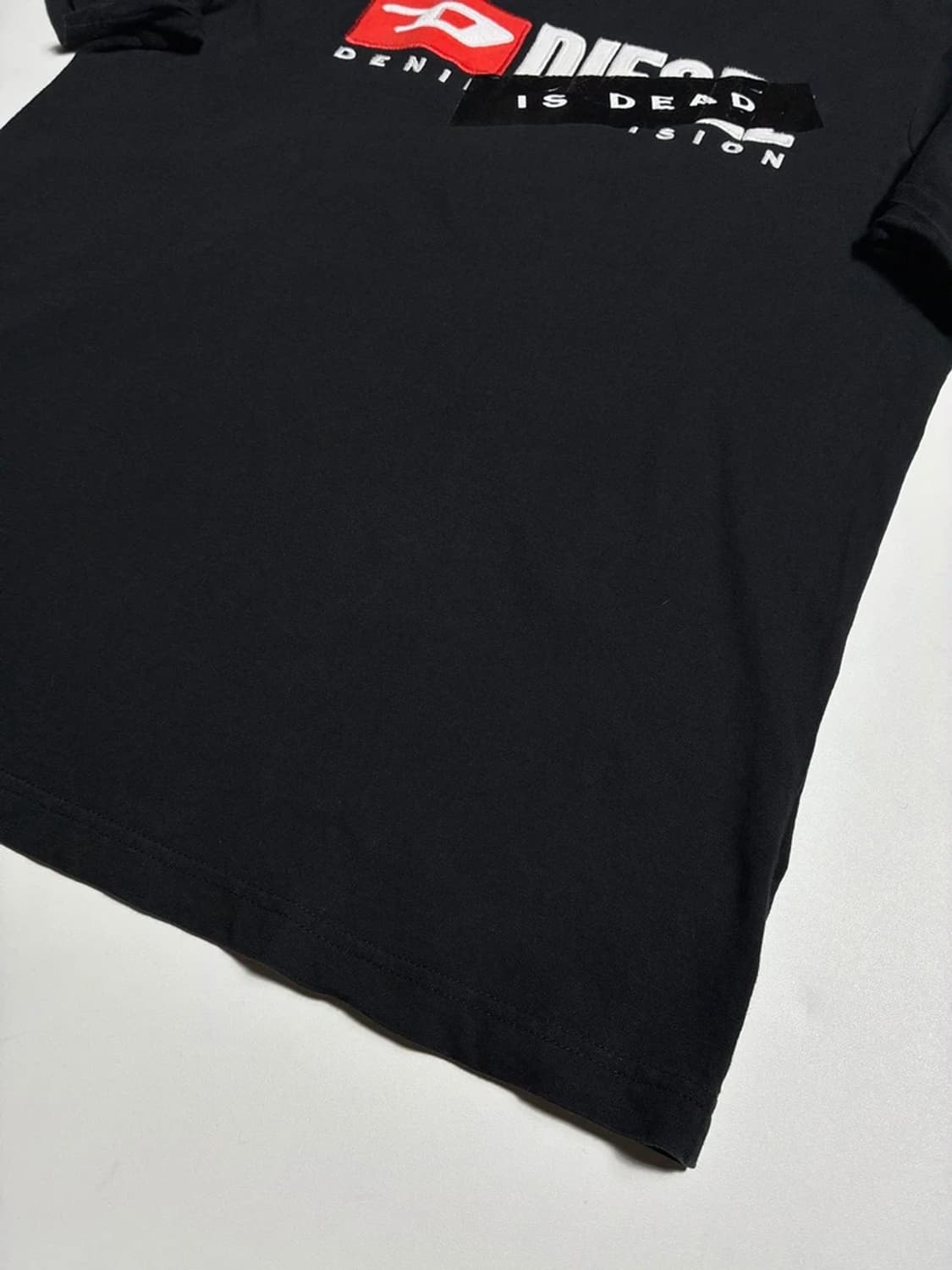 디젤 T-Nlabel-L1 로고 패치 반팔 티셔츠 R1645 상품이미지4