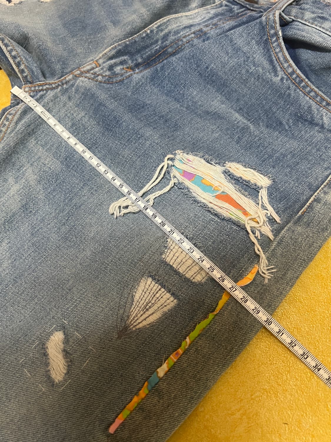 라바이스 데미지 청바지 상품이미지5