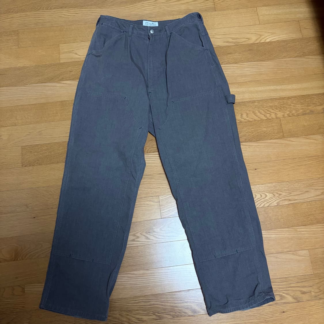 엔즈앤드민즈 더블니 페인터 팬츠 그레이 m 상품이미지2