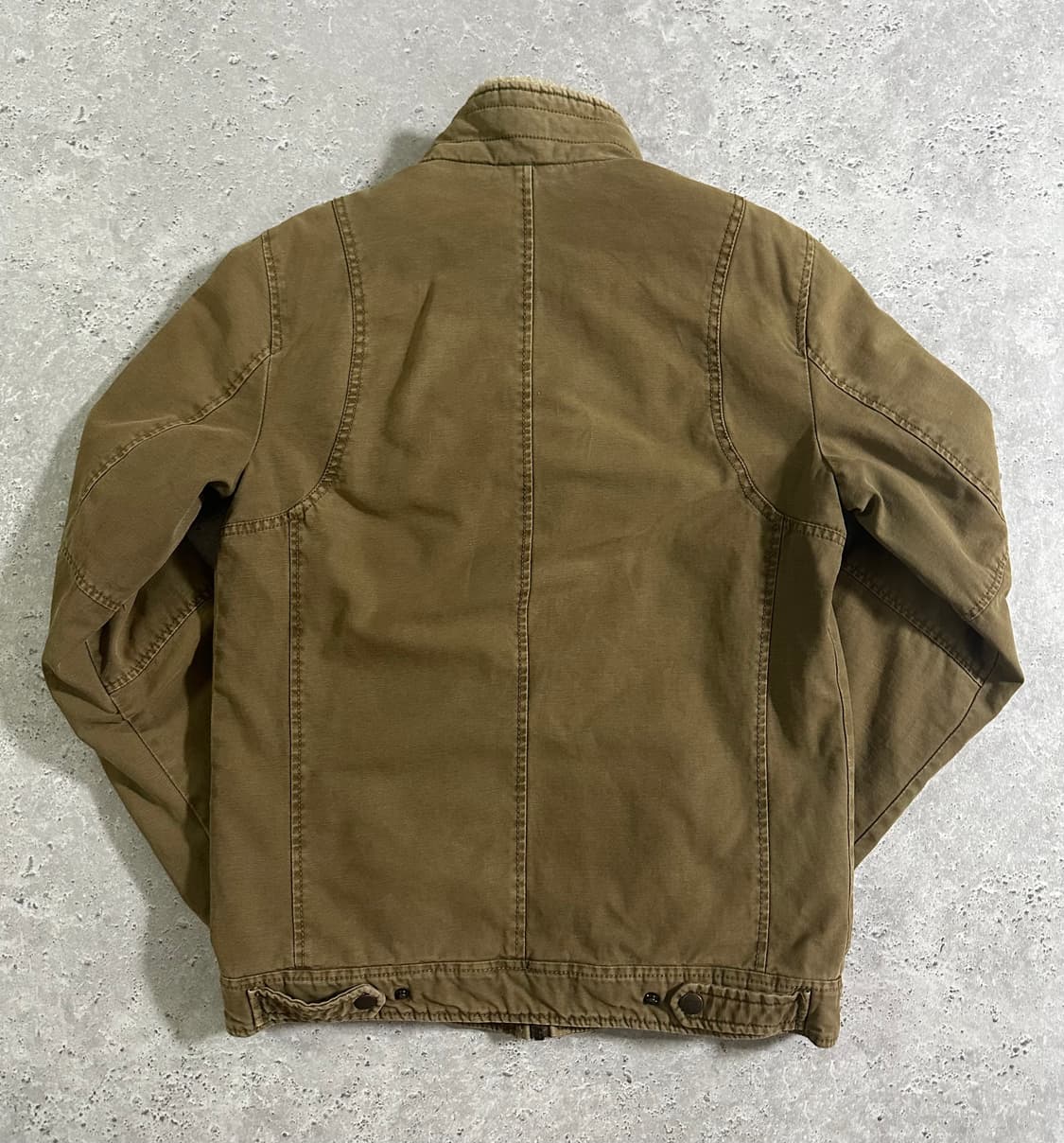 Levi's 코튼 퀼팅 세르파 트러커 재킷 카키 브라운 상품이미지3