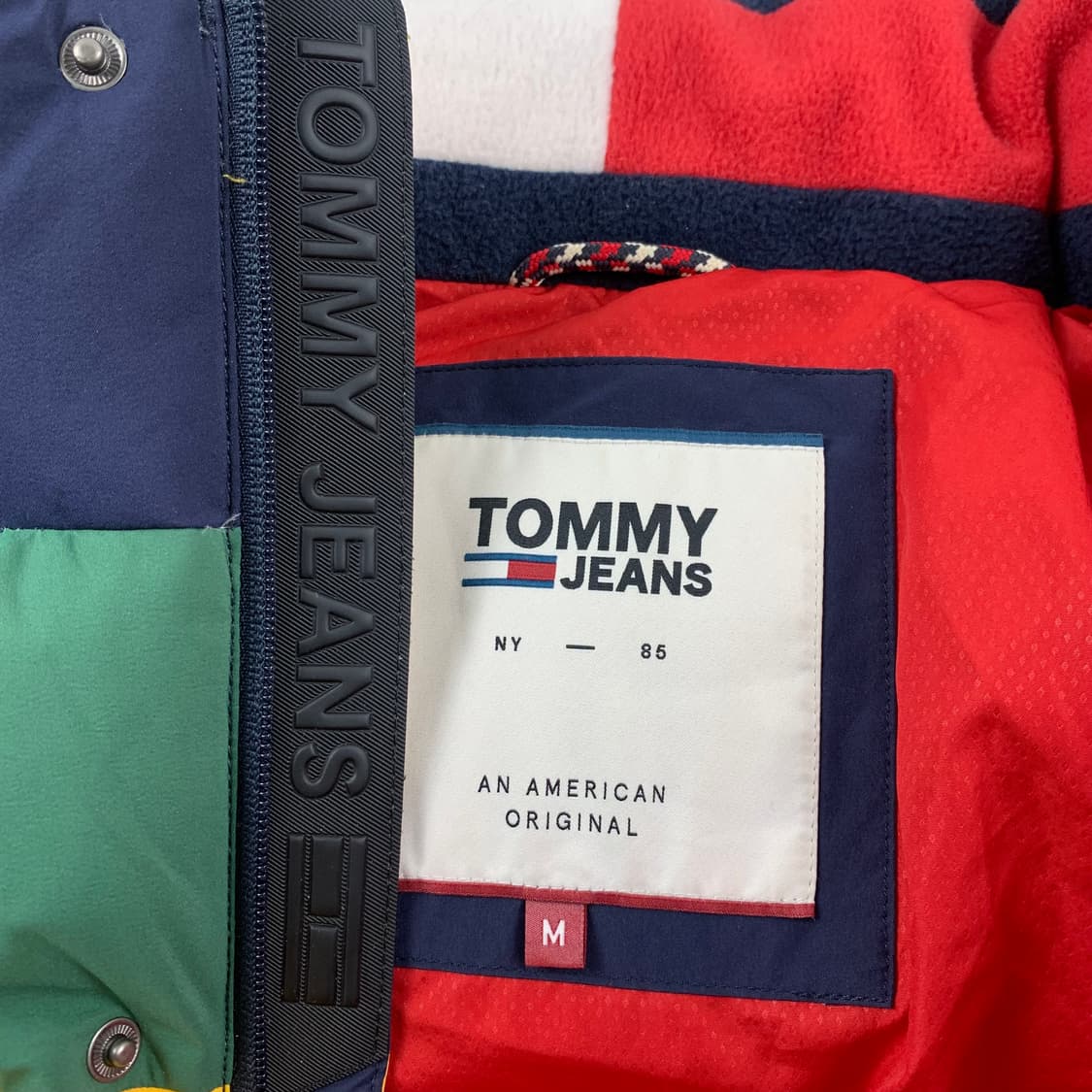 타미진스 컬러블록 덕다운 패딩 자켓 상품이미지6