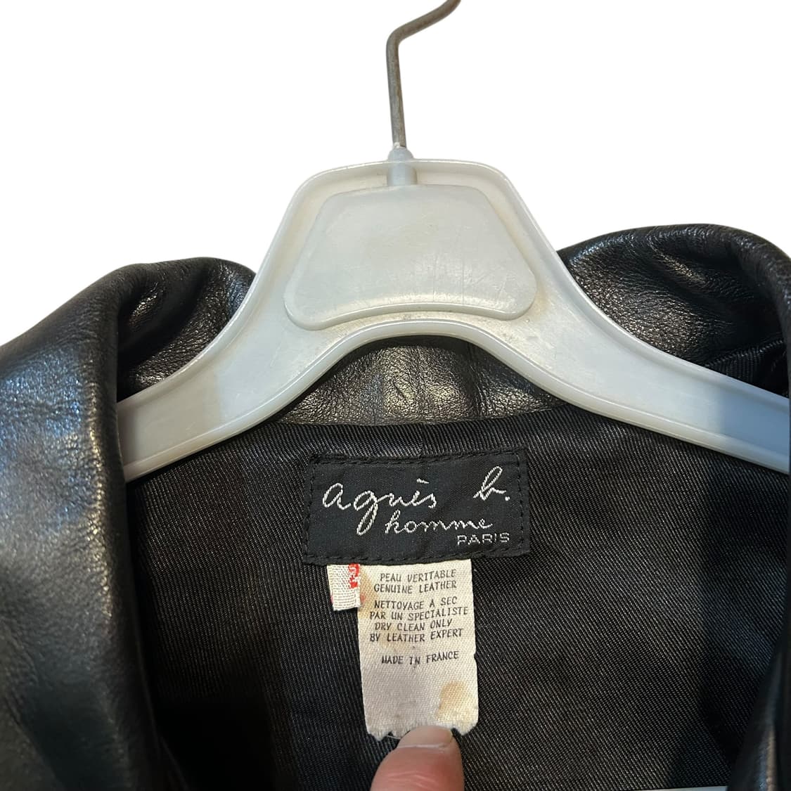 아네스베 레더 자켓 상품이미지5