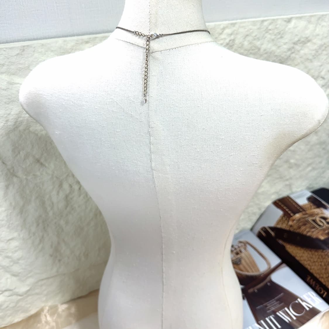 빈티지 lcw 에나멜 자수정 원석 목걸이 상품이미지3