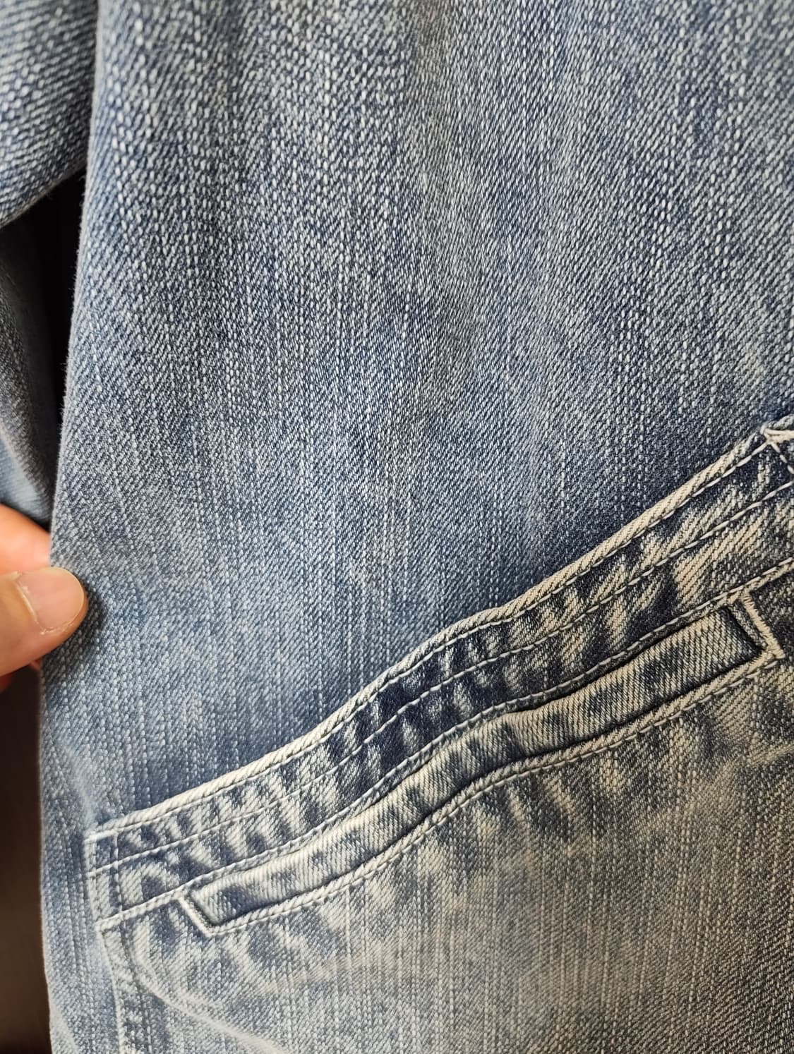 에스피오나지 91 데님 트러커 자켓 라이트 인디고 L 상품이미지6