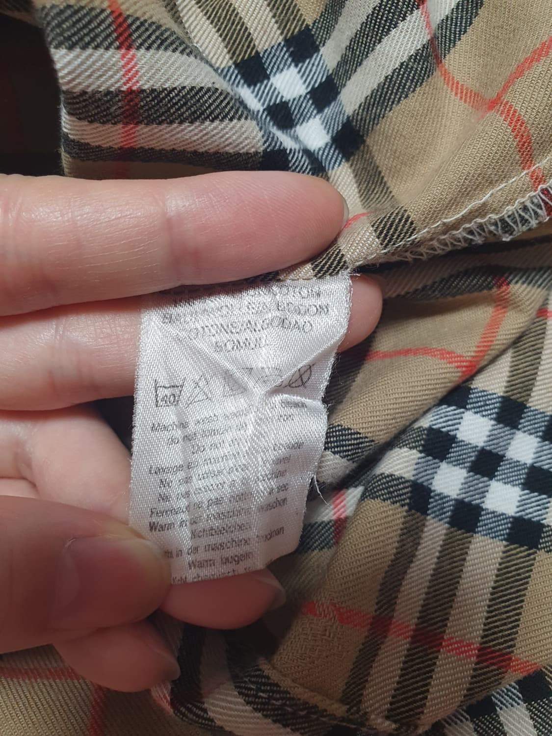 버버리 런던 노바체크 코튼 셔츠 S 상품이미지9