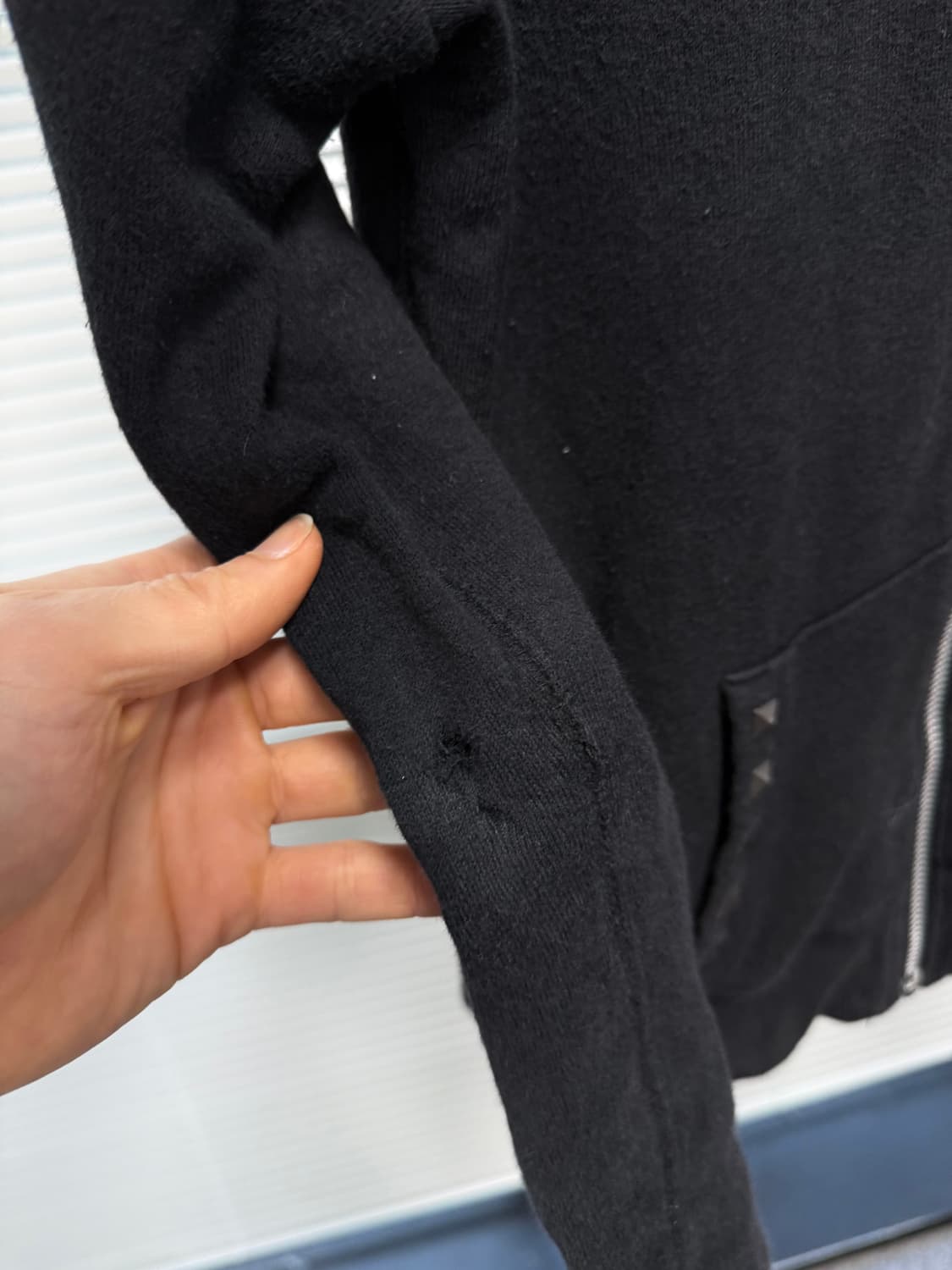 cutie beauty 스터드 후드 집업 상품이미지5