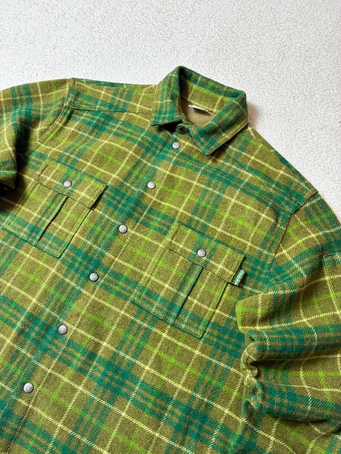 오일릴리 모던 플란넬 체크 울 셔츠 PN6979 상품이미지2