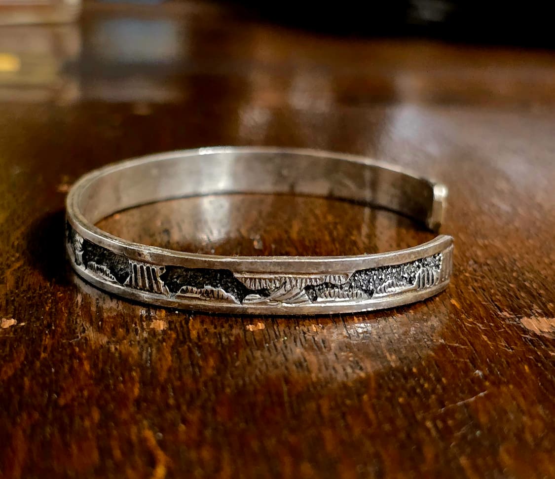 🇺🇸나바호 Elaine Becenti 스토리텔러 커프 뱅글 팔찌 상품이미지4