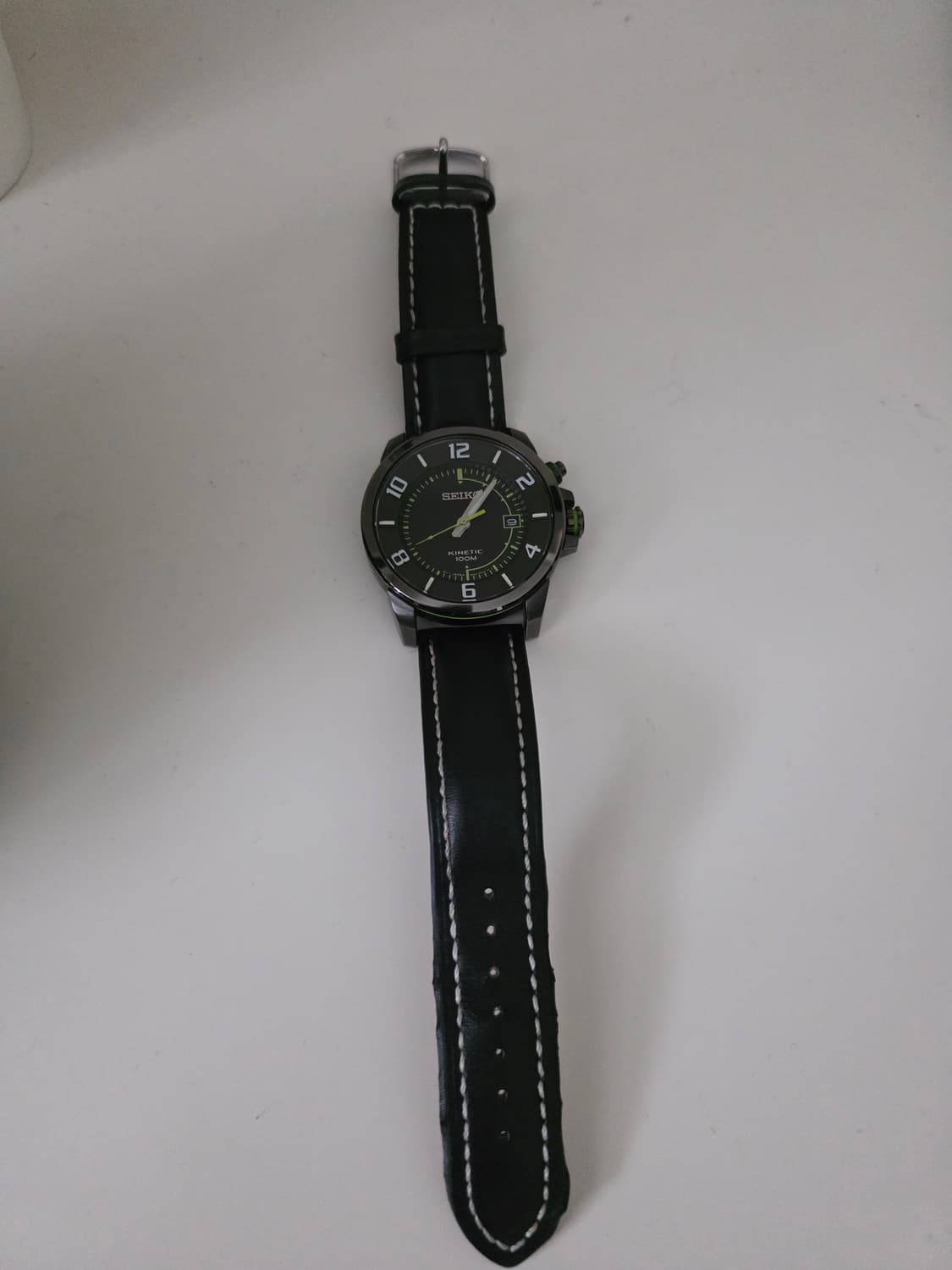 세이코 키네틱 가죽 시계 상품이미지2