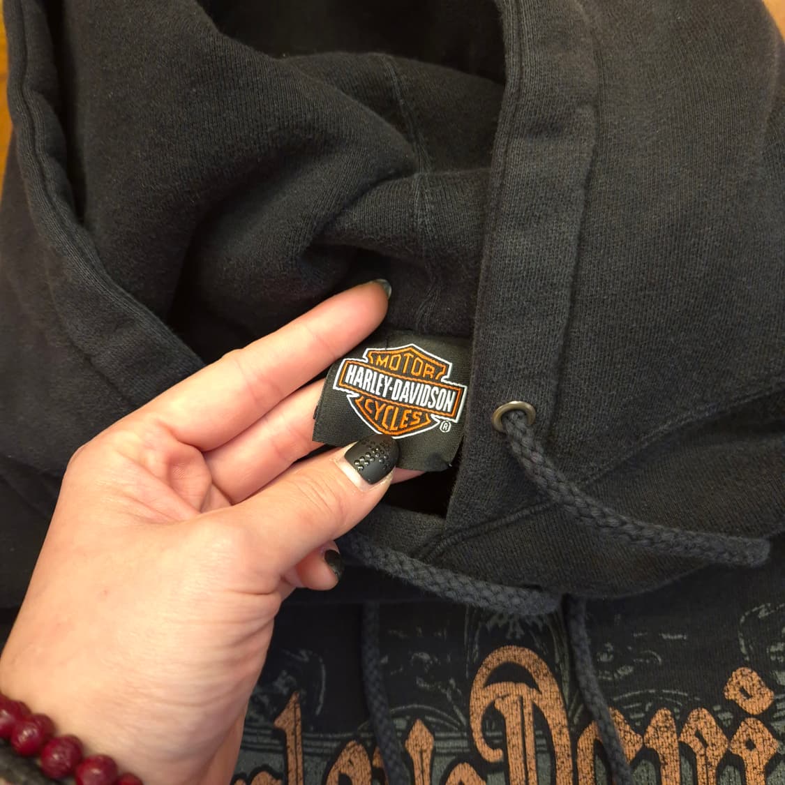할리데이비슨 전ㆍ후면 프린팅 후드티 XL 상품이미지5