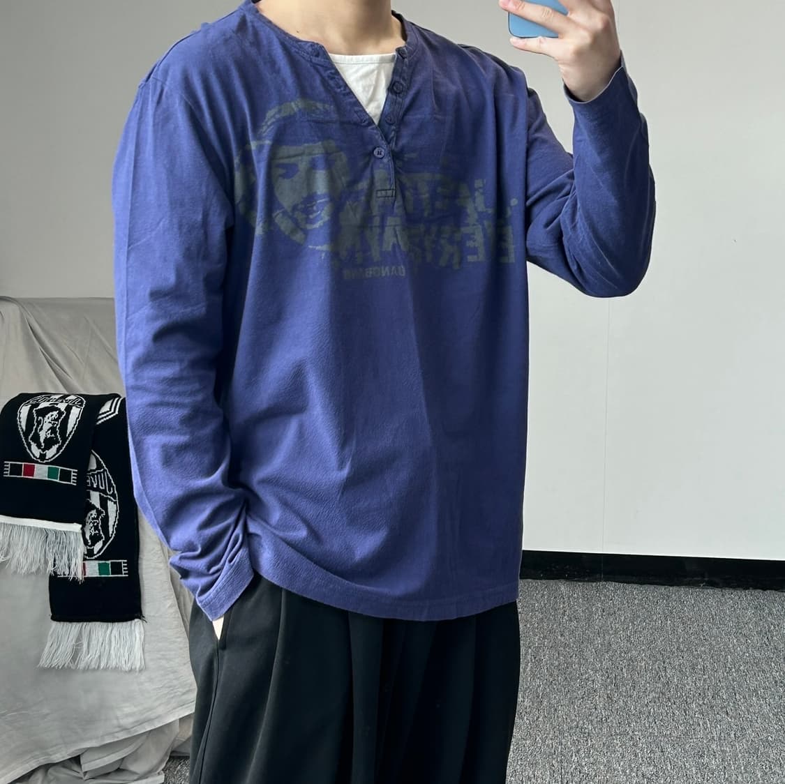 뱅뱅 헨리넥 레이어드 긴팔 슬리브  상품이미지2