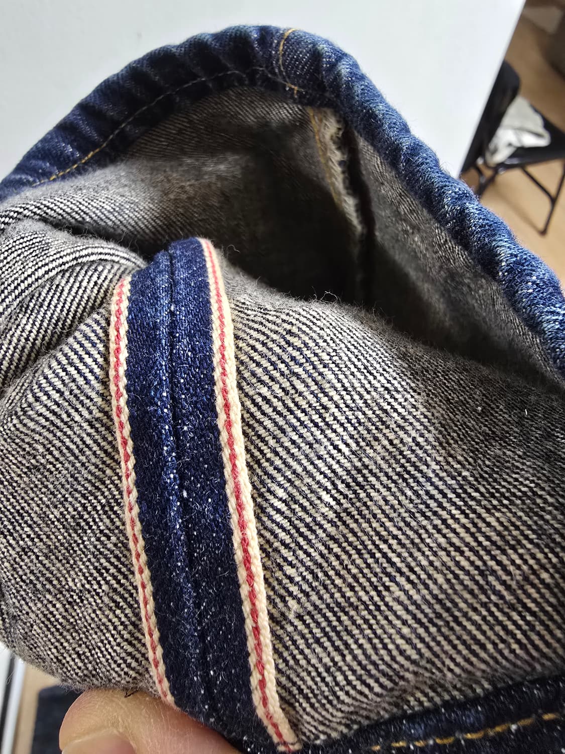 38×32(총장 97) RRL 슬림핏 셀비지 데닌 상품이미지8