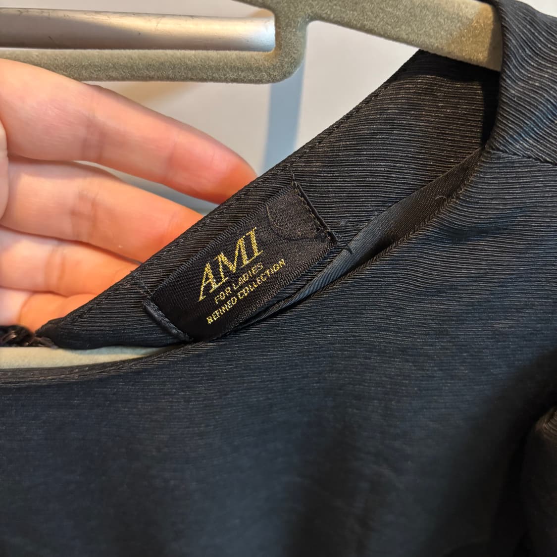 블랙 퍼프 셔링 롱 원피스(결혼식,연말파티룩 추천) 상품이미지8