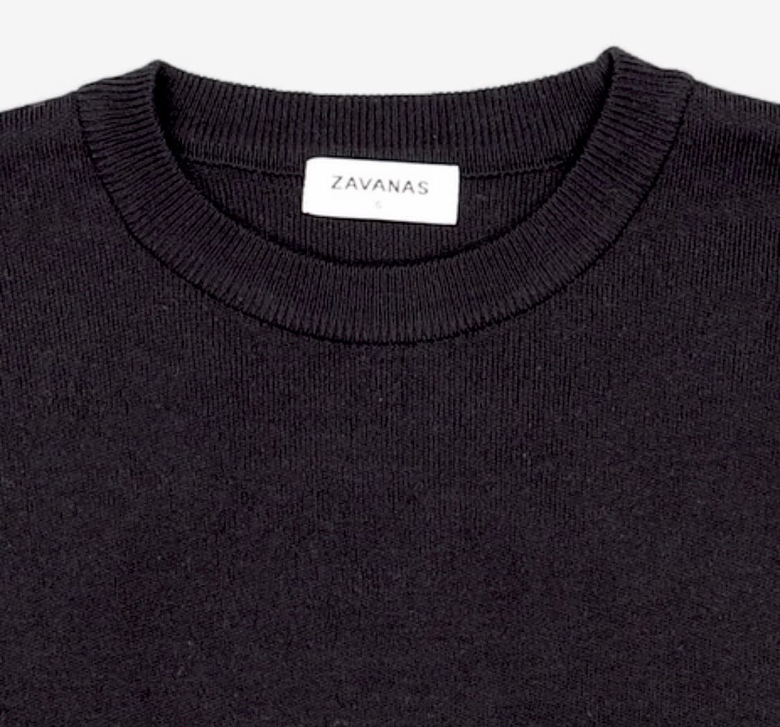 [S] 자바나스 블랙 니트 긴팔 상품이미지3