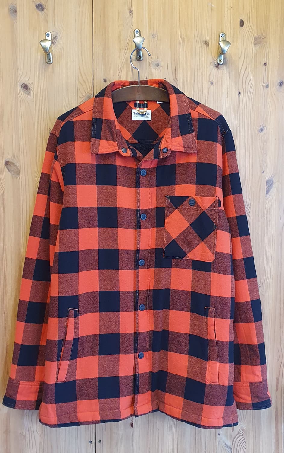 100.팀버랜드 양털 체크남방 상품이미지1