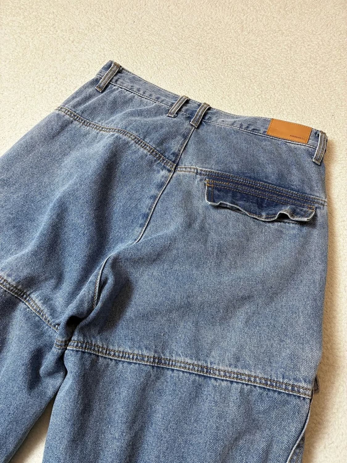 어반드레스 사이드 빅 카고 와이드 데님 팬츠 PN7789 상품이미지6