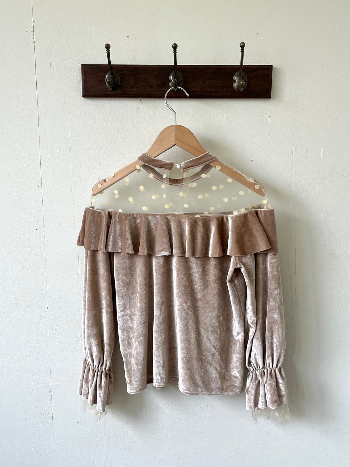 ready me go 벨벳 블라우스 상품이미지2