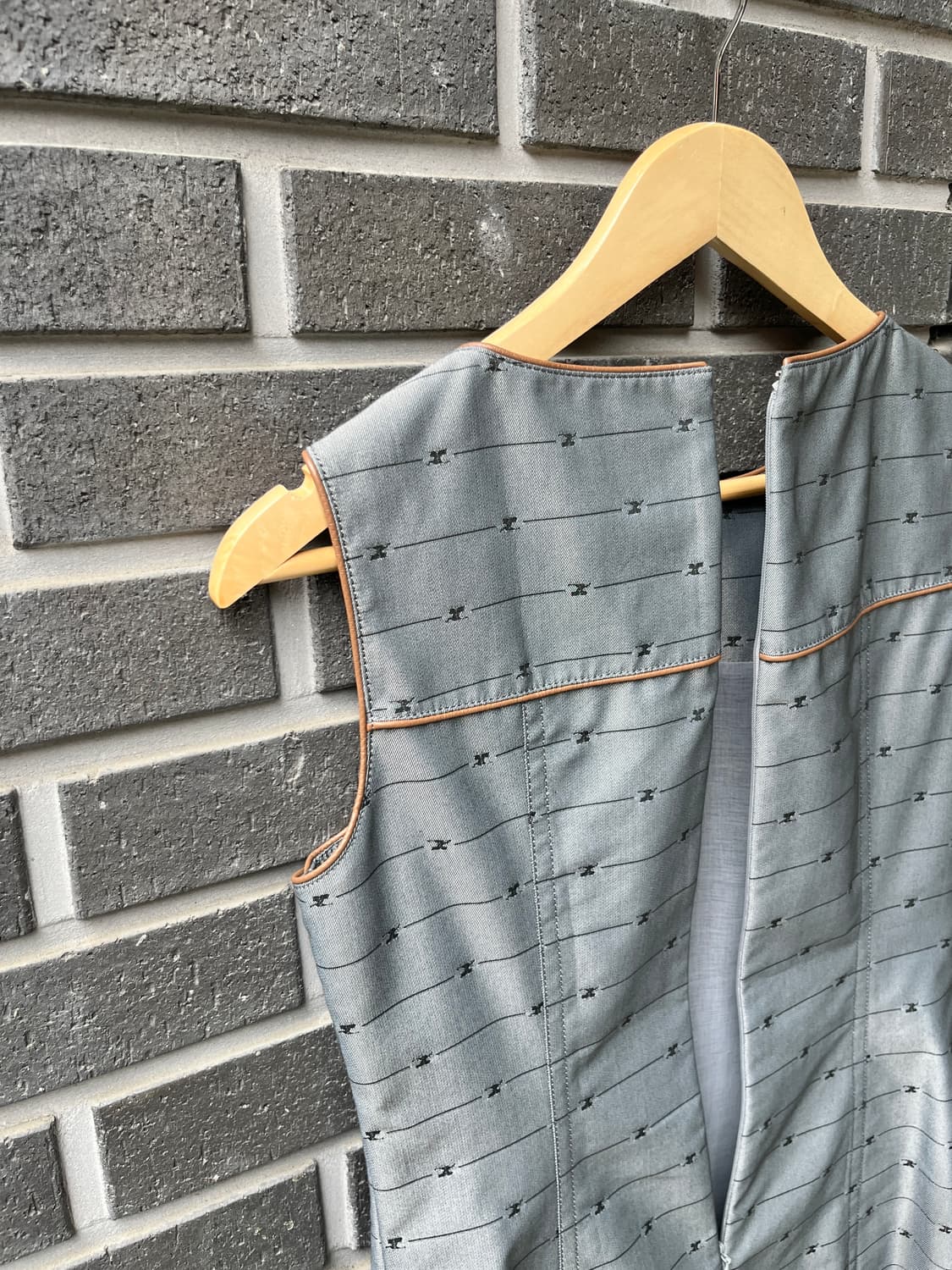 00s Courreges 꾸레쥬 로고 패턴 원피스 상품이미지5