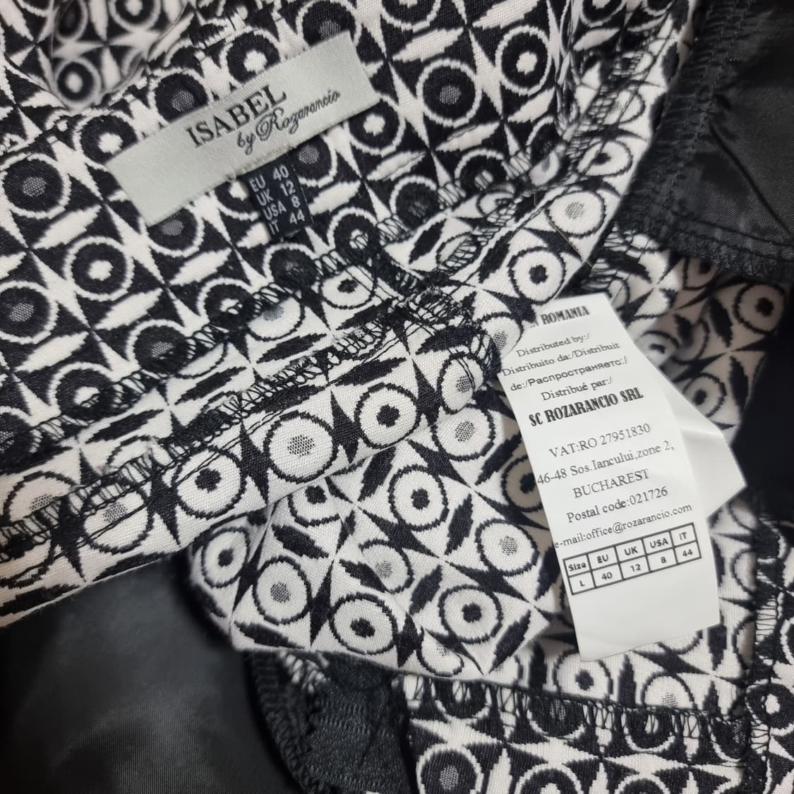 ISABEL 자카드 모노패턴 셋업 자켓 팬츠 (자켓66/팬츠29인치)  상품이미지8