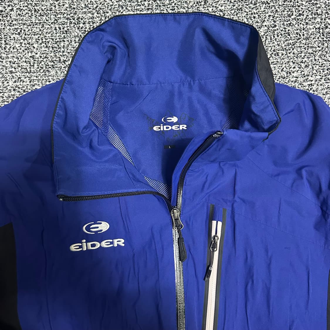 (100) 아이더 바람막이 자켓 블루/블랙 상품이미지2