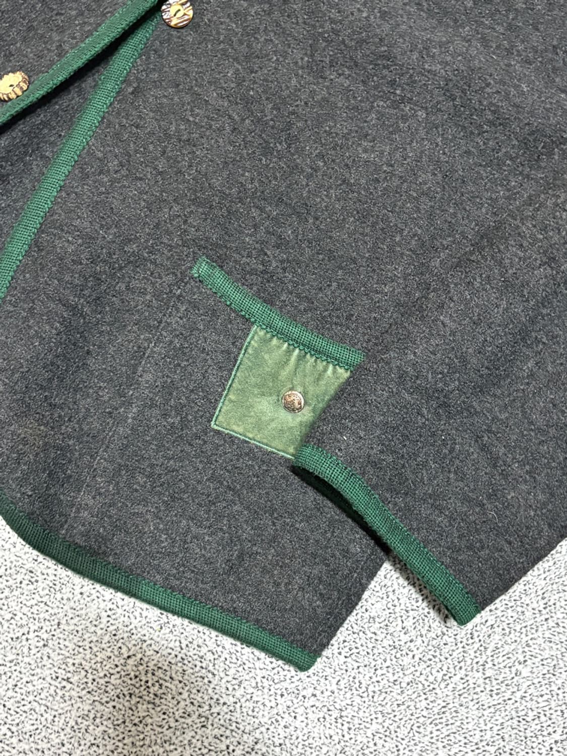 빈티지 에스닉 무드 울 카라리스 가디건 자켓 상품이미지3