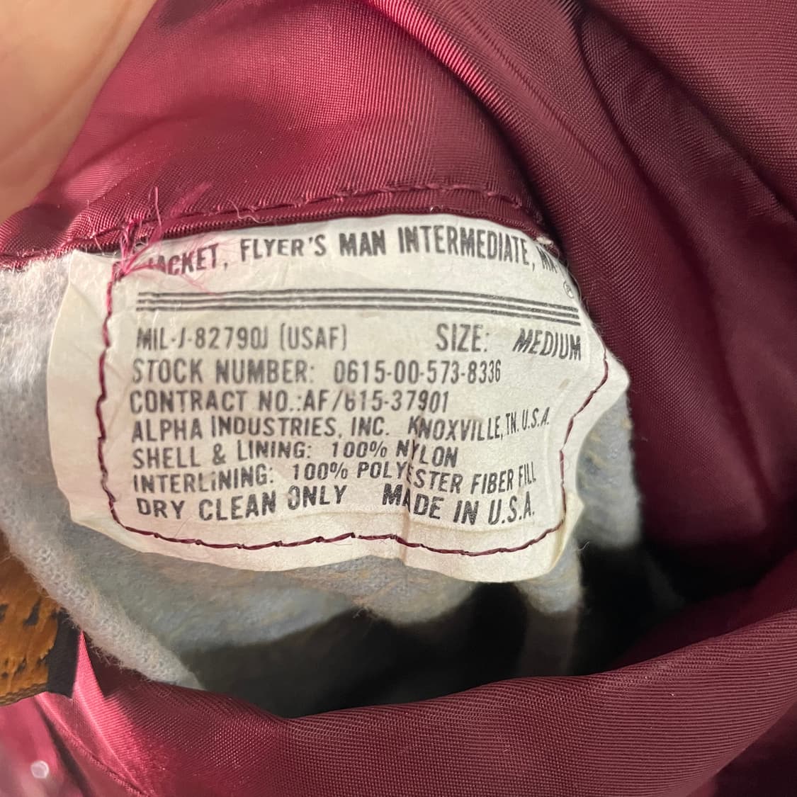 90s 알파인더스트리 Ma-1 항공점퍼 상품이미지9