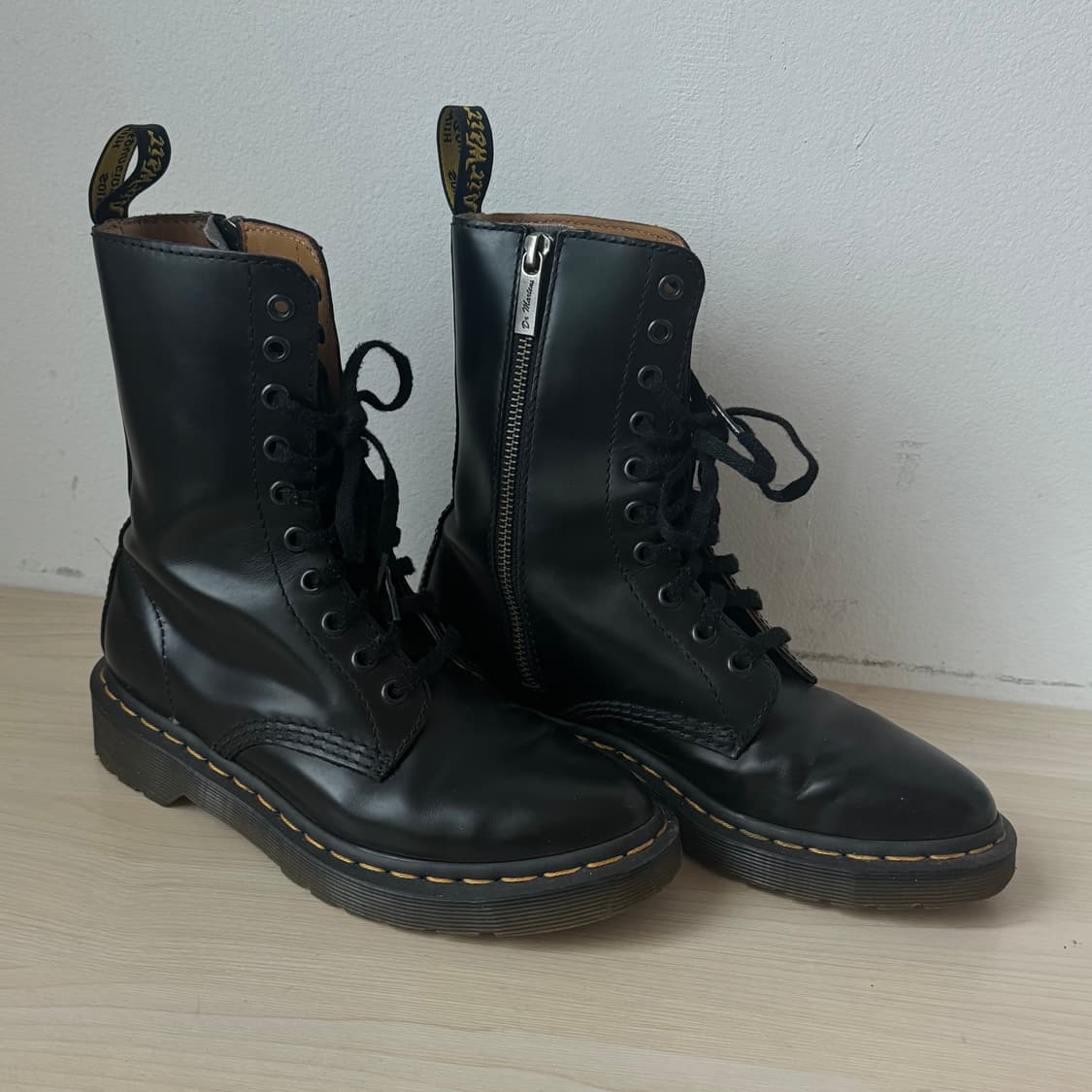 닥터마틴 알릭스 Alix 10홀 지퍼 롱부츠 블랙 uk4 230-235 상품이미지2