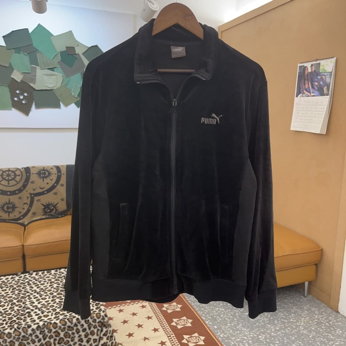 푸마 빈티지 웜셀 벨루어 러블리힙 벨벳 져지 집업 L C09203 상품이미지3