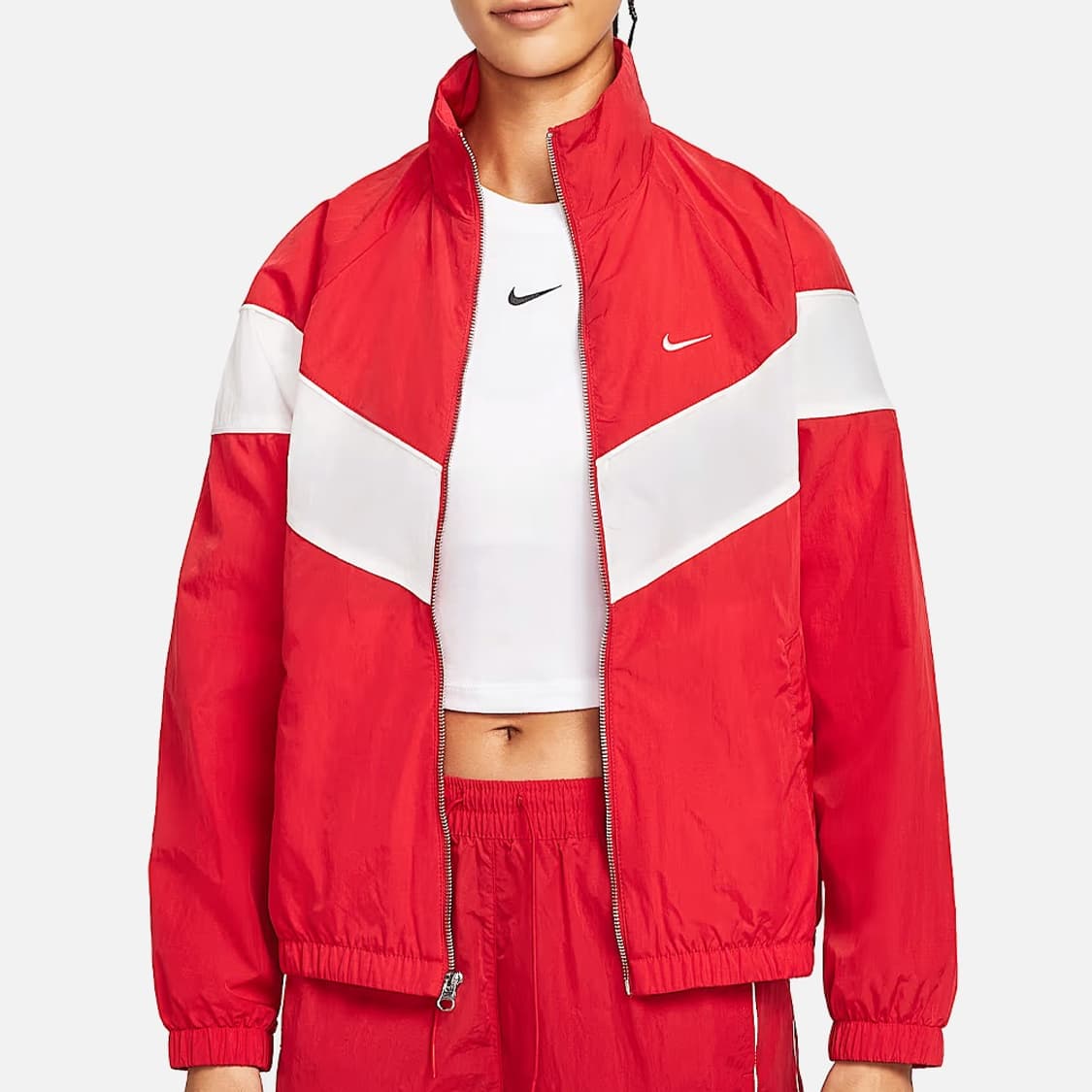 NIKE 나이키 여성 우븐 바람막이 자켓 레드 L 상품이미지1