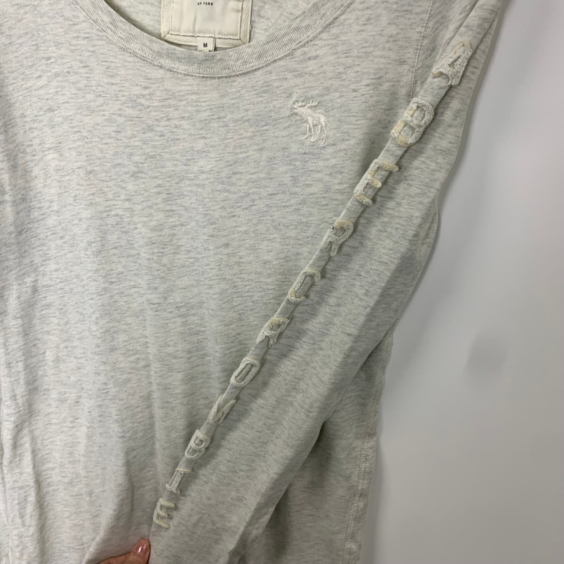 아베크롬비 산양로고 유넥 멜란지 롱 슬리브 상품이미지4