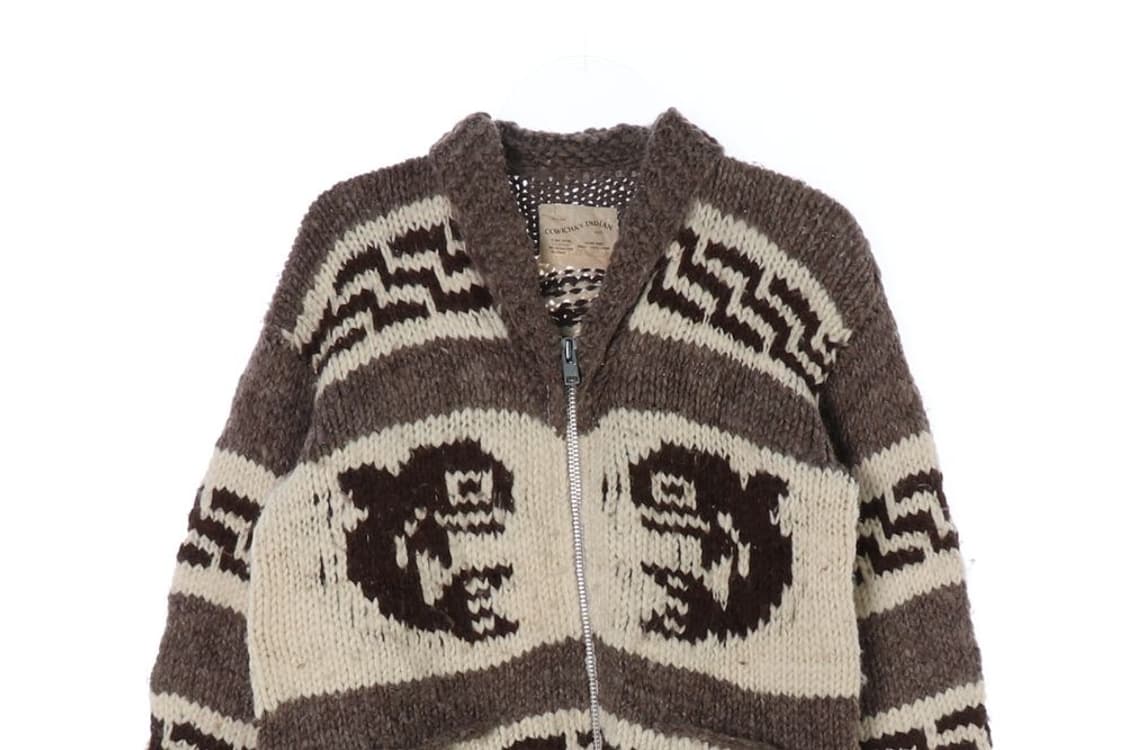 코위찬 인디언 울 100% 핸드메이드 니트자켓 상품이미지2
