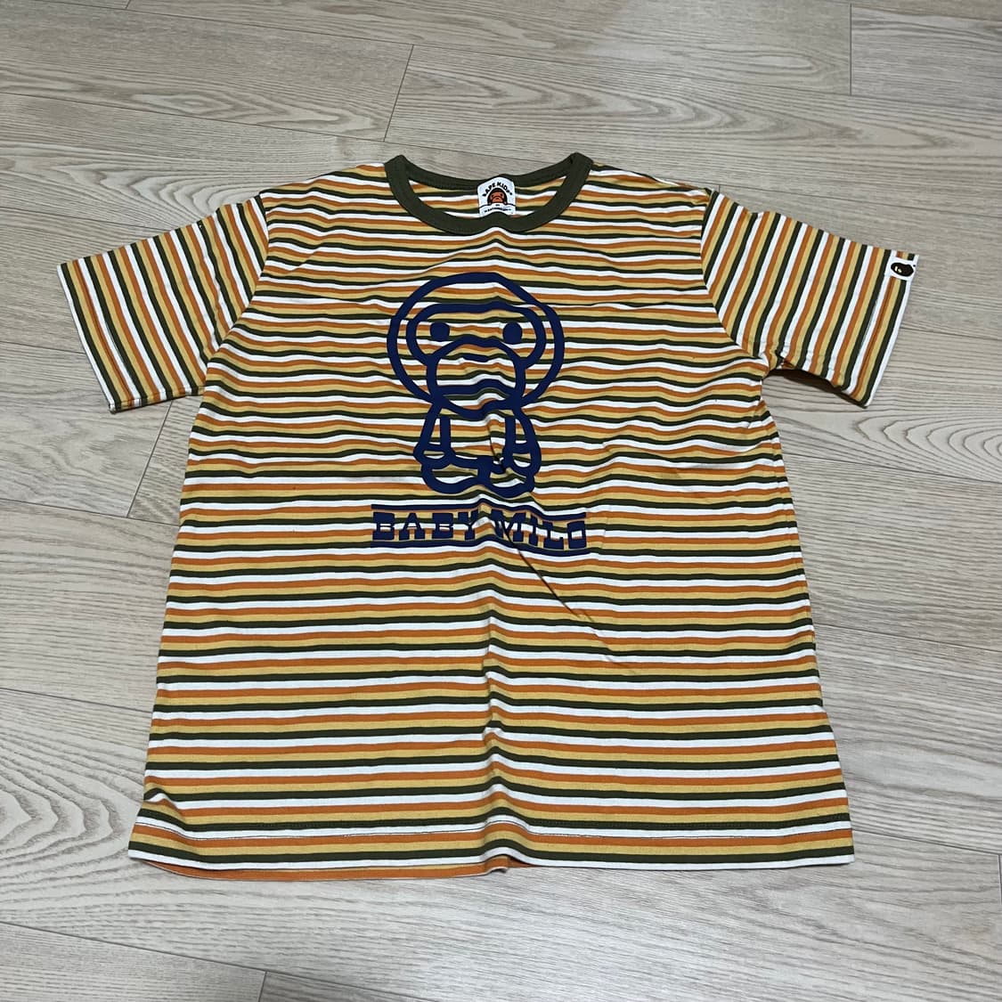 베이프 키즈 스트라이프티셔츠 상품이미지1