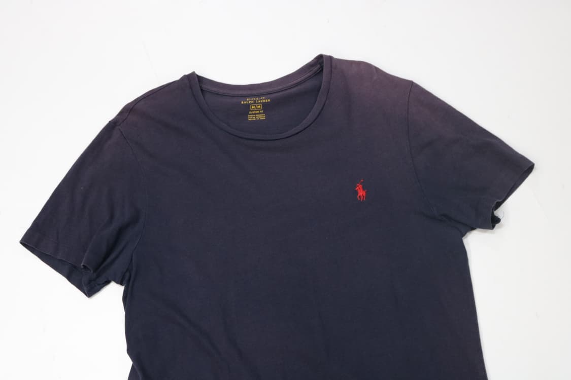 폴로 랄프로렌 레드 포니 네이비 반팔티셔츠 (M) 상품이미지3