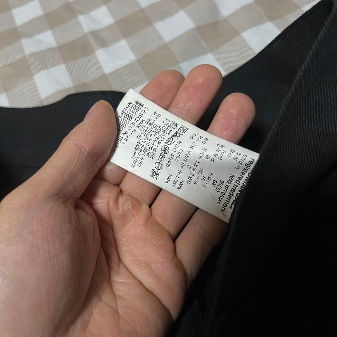 노매뉴얼 와이드 스티치 팬츠 S 스트릿 무드 바지 코튼 오버핏 상품이미지3