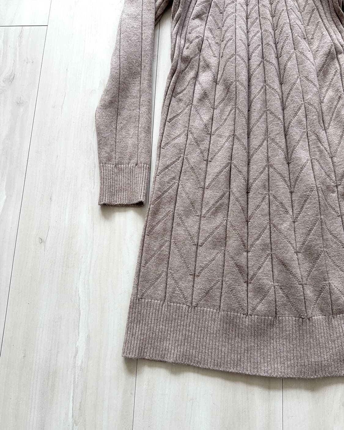 Mute beige oatmeal knit dress 상품이미지9