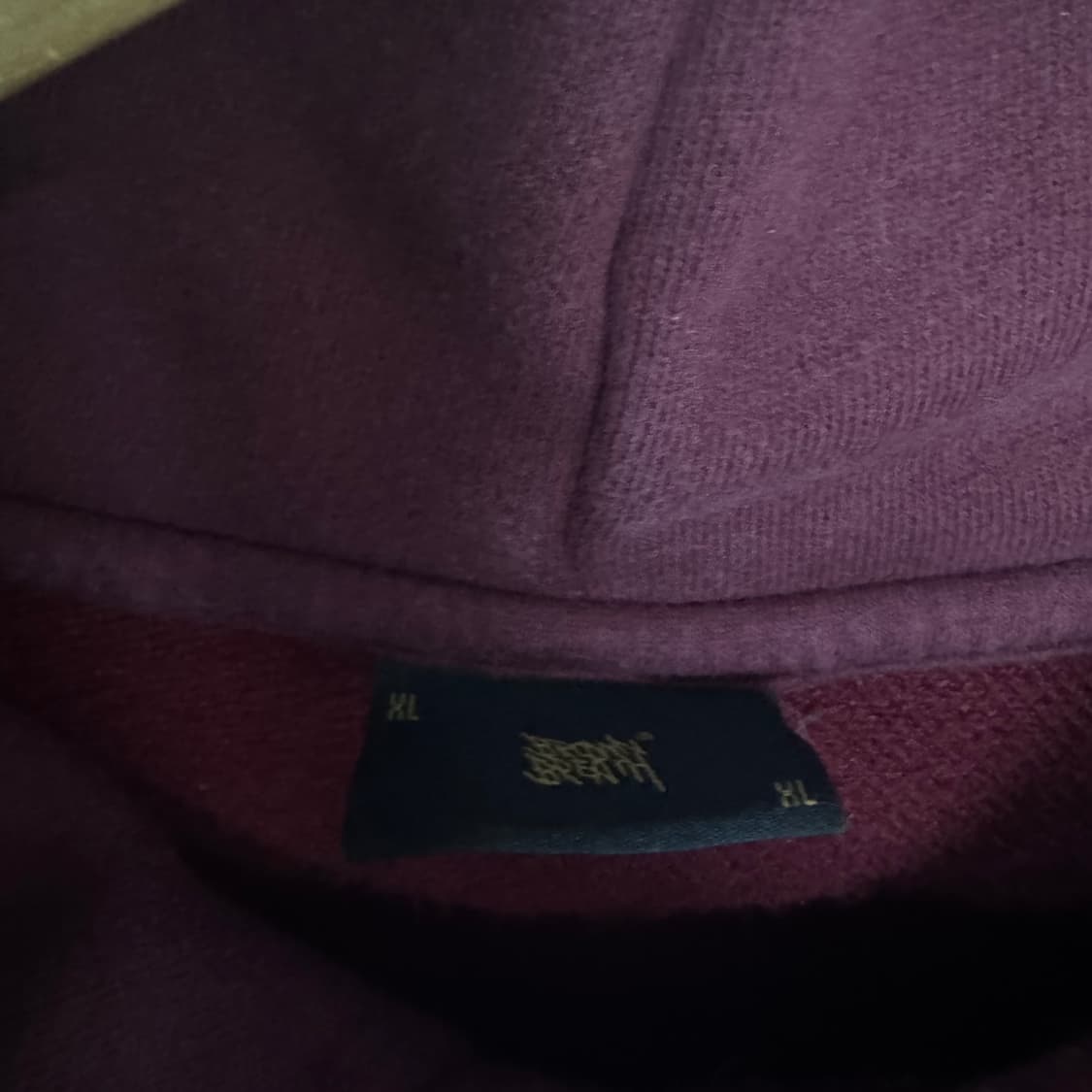 브라운브레스 로고 후드티 버건디 상품이미지4