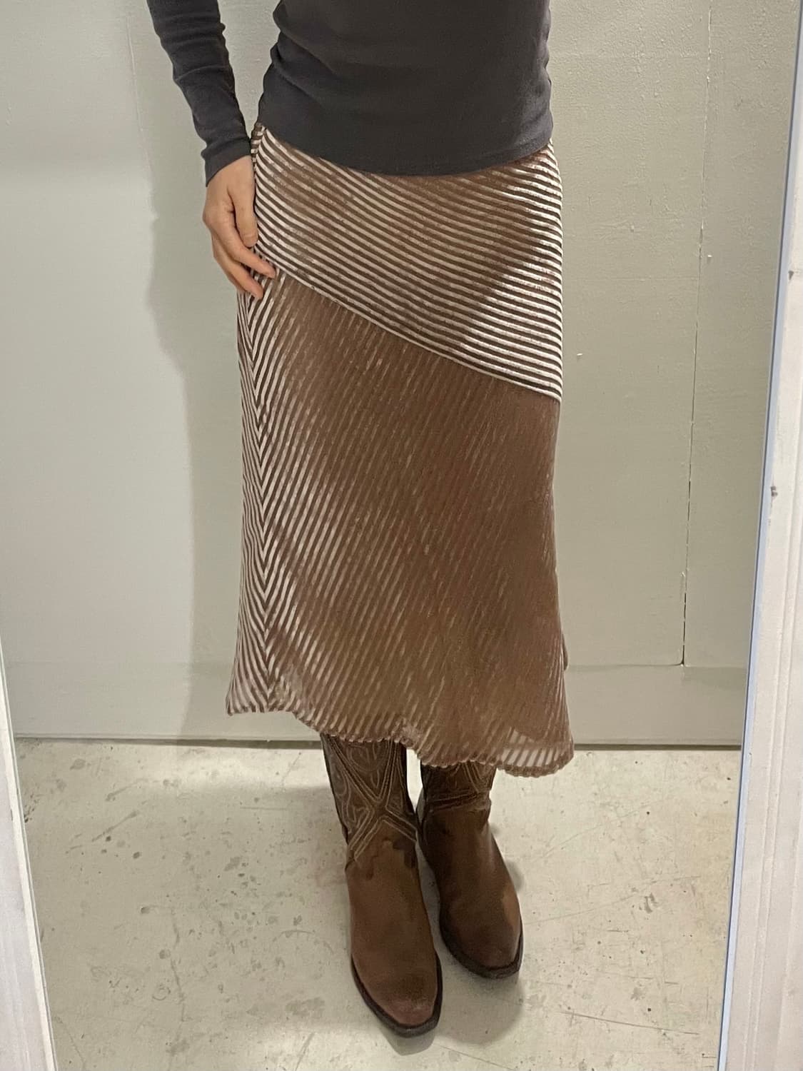 UNITED ARROWS velvet skirt 상품이미지1