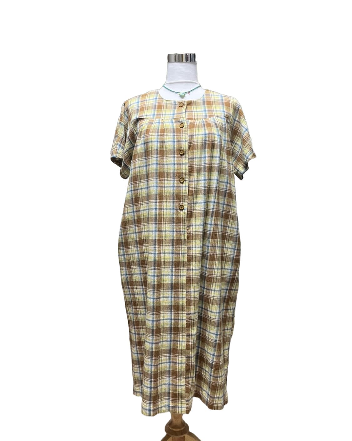 Brown check one piece 상품이미지4