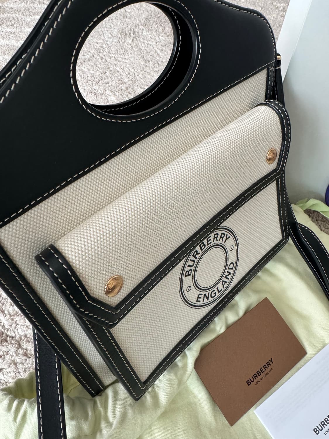 정품 버버리가방 크로스백 토트백 캔버스 상품이미지2