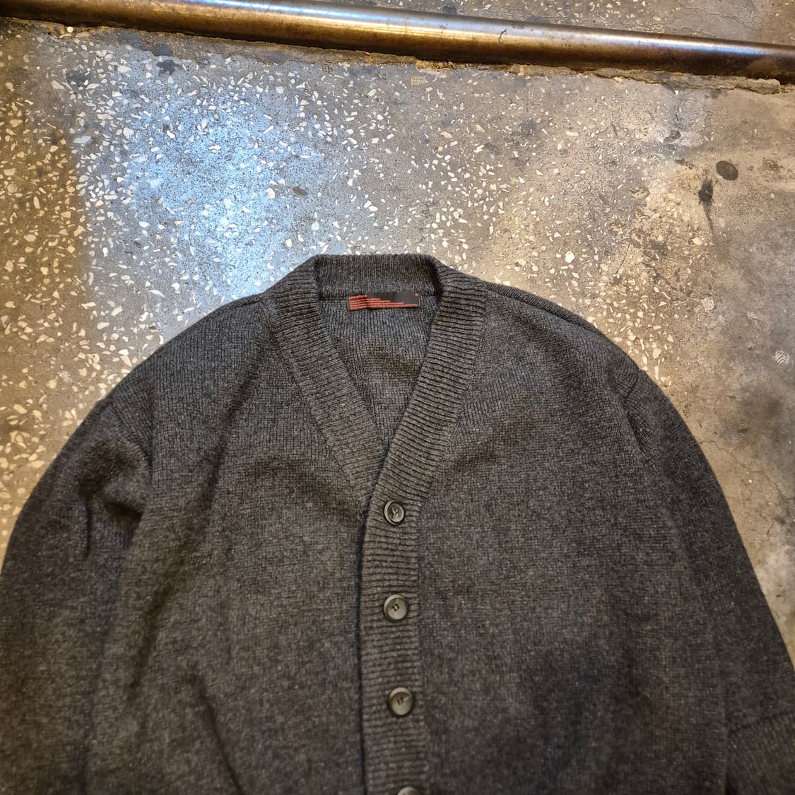 M(착샷잇음) 차콜 오버핏 니트가디건  상품이미지7