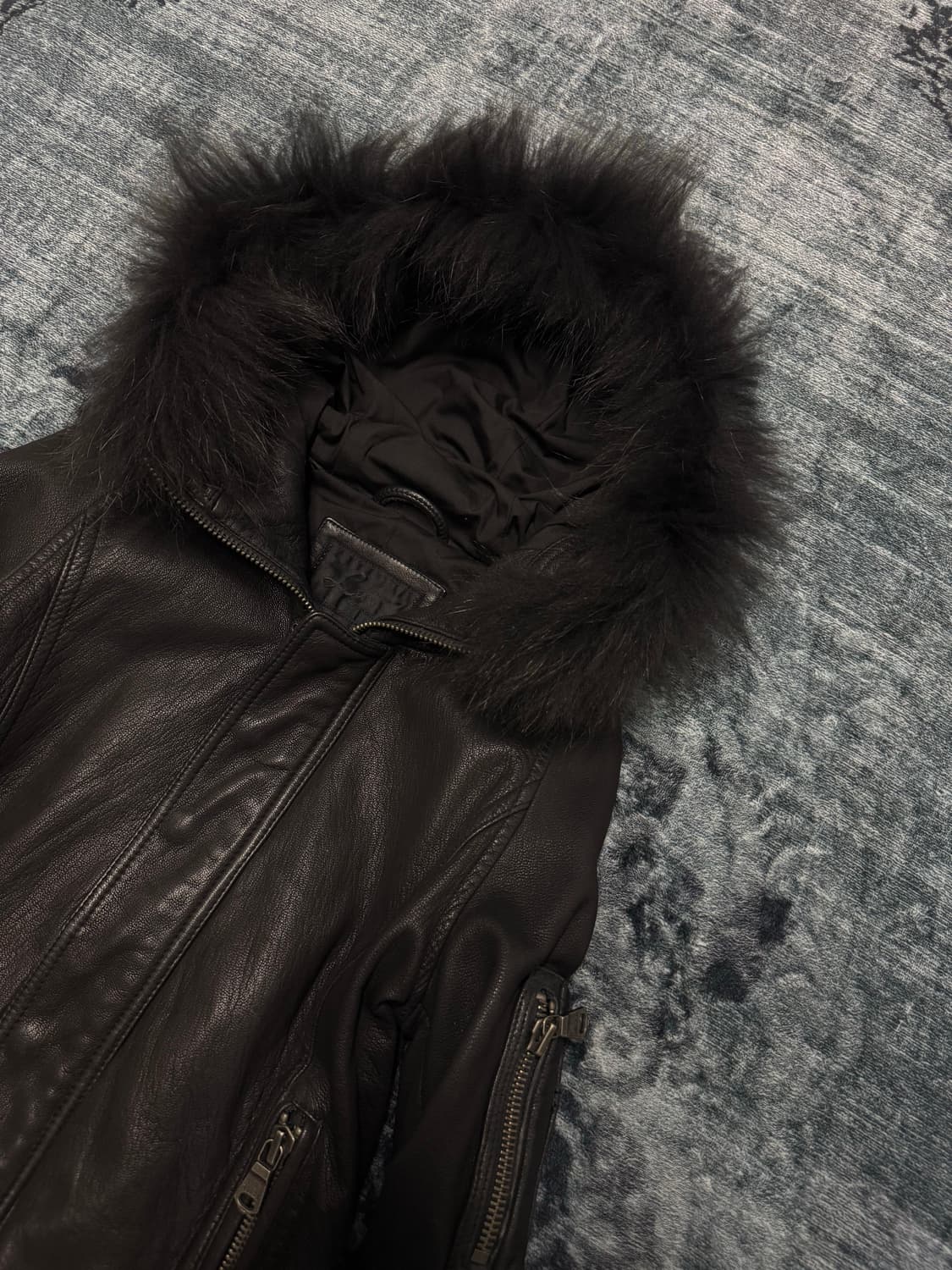 Luv maison 00s archive trimming fur hood 상품이미지3