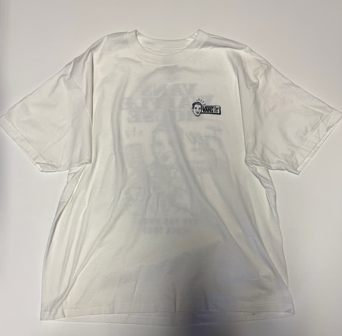 반스 Vans 데쓰 그립 뒷 프린팅 반팔 티셔츠 XL ~ 2XL 화이트 상품이미지2