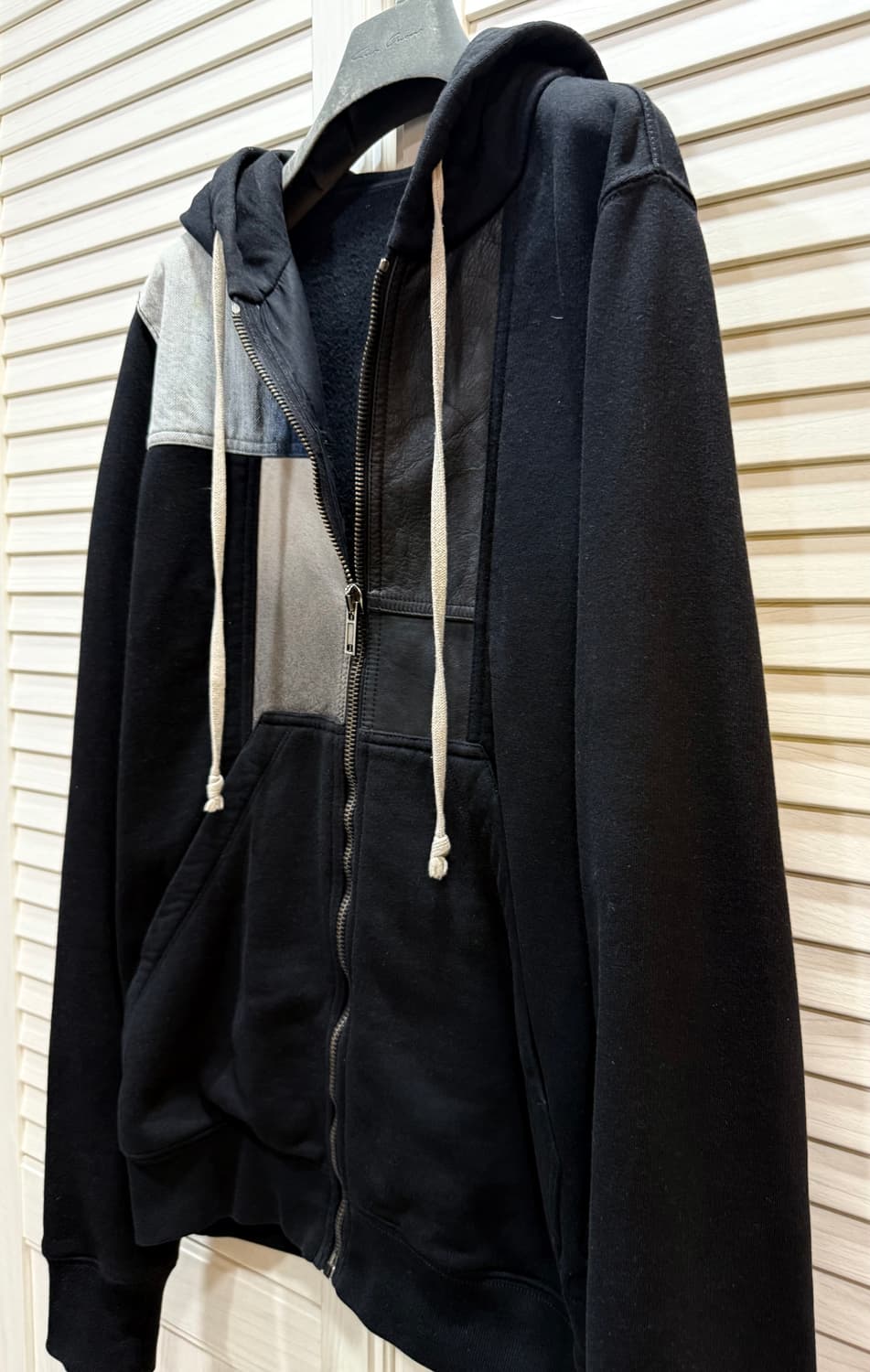 Rick Owens 릭 오웬스 가죽패치 후디 상품이미지3