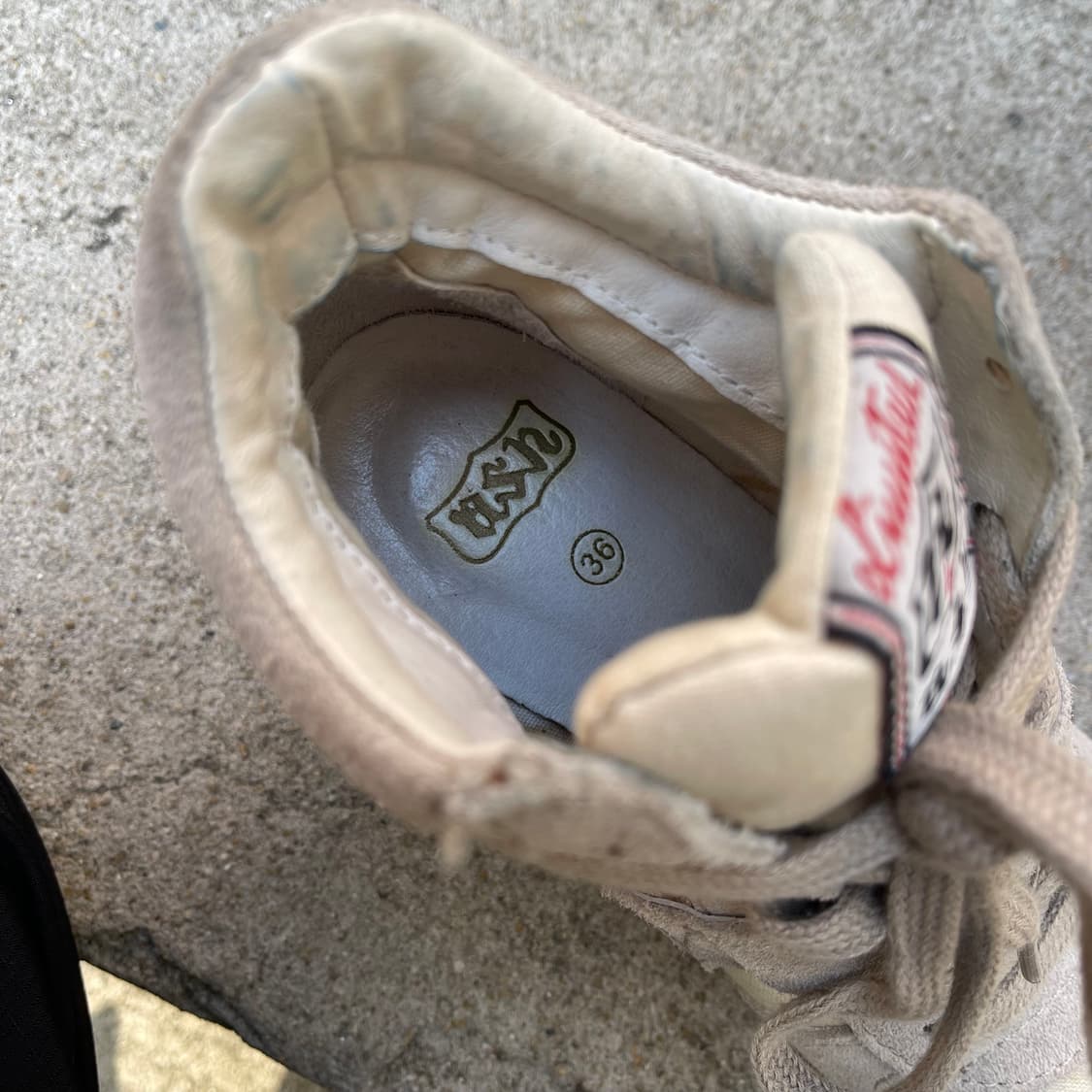 [36] ASH 베이지 스웨이드 웨지힐 스니커즈 (230) 상품이미지10