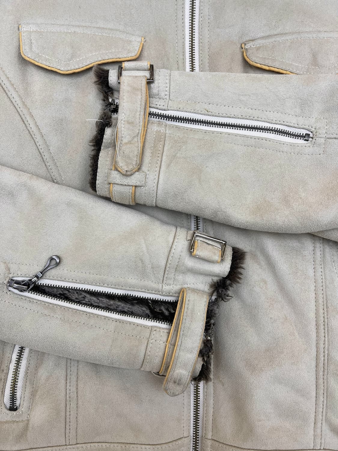 Maie&Co. 폭스 레더 쉐르파 자켓 상품이미지6